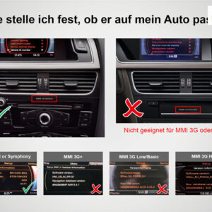 Alternative view of Android Autoradio für Audi A4 A5 Q5 mit 6,5 Zoll Display (hochauflösend), Inkl. Head-up-Display, Apple CarPlay und Android Auto