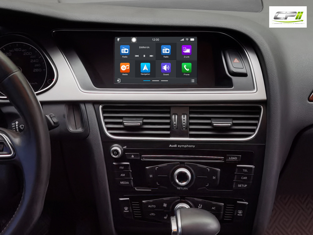 Android Autoradio für Audi A4 A5 Q5 mit 6,5 Zoll Display (hochauflösend), Inkl. Head-up-Display, Apple CarPlay und Android Auto