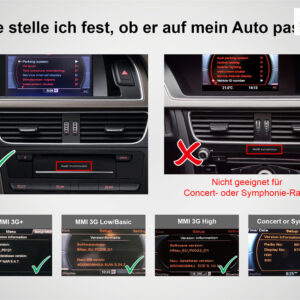Alternative view of Android Autoradio für Audi A4 A5 Q5 mit 7 Zoll Display (hochauflösend), Inkl. Head-up-Display, Apple CarPlay und Android Auto