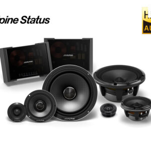 Alpine HDZ-653S Status Hi-Res 16,5 cm (6,5-Zoll) 3-Wege Slim-Fit-Komponenten-Lautsprecher-System