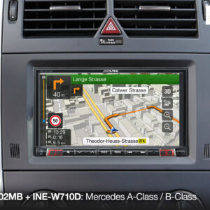 Alpine KIT-702MB Einbauset mit CAN-Bus Interface und Unterstützung der Lenkradfernbedienung & Kombiinstrument-Anzeige für Mercedes Sprinter (906) u. w. – Bild 3