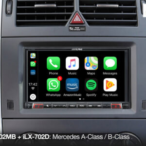 Alpine KIT-702MB Einbauset mit CAN-Bus Interface und Unterstützung der Lenkradfernbedienung & Kombiinstrument-Anzeige für Mercedes Sprinter (906) u. w. – Bild 6