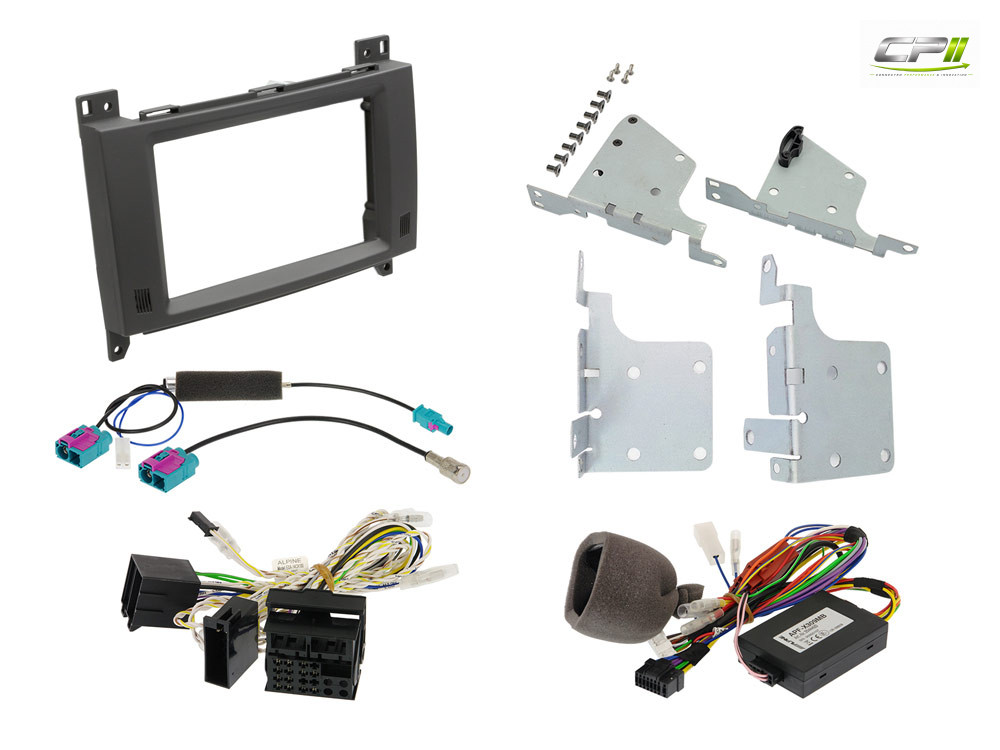 Alpine KIT-702MB Einbauset mit CAN-Bus Interface und Unterstützung der Lenkradfernbedienung & Kombiinstrument-Anzeige für Mercedes Sprinter (906) u. w. – Bild 7