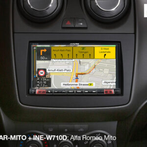 Alternative view of Alpine KIT-7AR-MITO 7-Zoll Einbaukit für Alfa Romeo Mito (955)