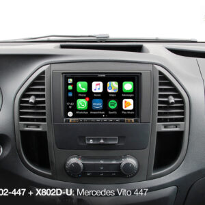 Alternative view of Alpine KIT-802-447 Einbauset mit CAN-Bus Interface und Unterstützung der Lenkradfernbedienung & Kombiinstrument-Anzeige für Mercedes Vito (447)