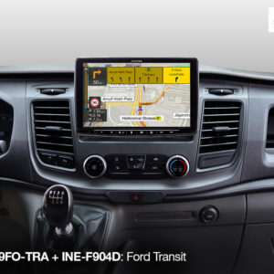 Alternative view of Alpine KIT-F9FO-TRA 9-Zoll (1-DIN) Einbauset für Ford Transit Custom ab 2018 mit Alpine Halo