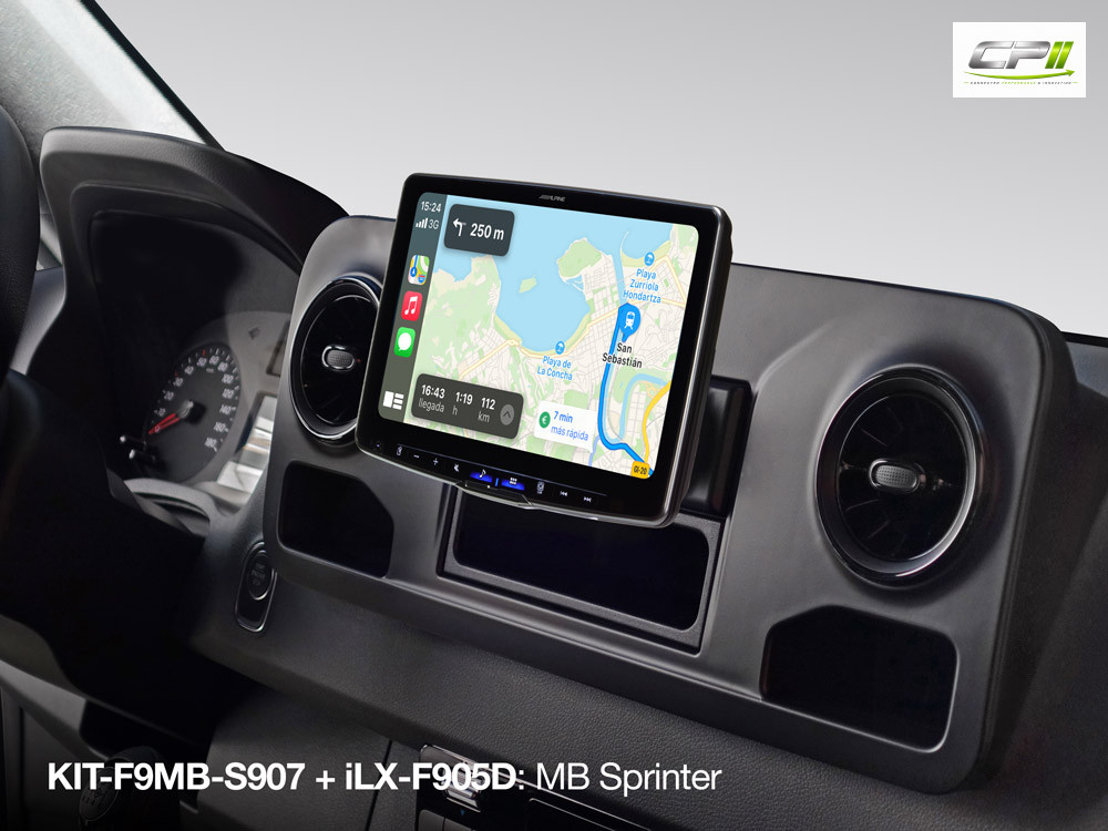 Alpine KIT-F9MB-S907 Einbauset für Mercedes Sprinter 907 (VS 30) ab 2018 für Alpine Halo11 und Halo9 – KIT-F9MB-S907-01 CPII