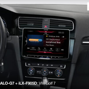 Alpine KIT-HALO-G7 Halo9 / Halo11 Einbauset mit CAN-Bus-Interface zur Unterstützung der Lenkradfernbedienung & Multifunktionsanzeige im Volkswagen Golf 7 – Bild 3