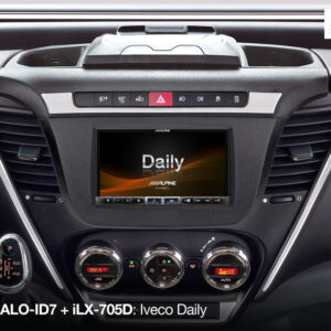 Alternative view of Alpine KIT-HALO-ID7 1-DIN Alpine Halo und 2-DIN Einbauset mit CAN zu UART-Interface für Iveco Daily 7