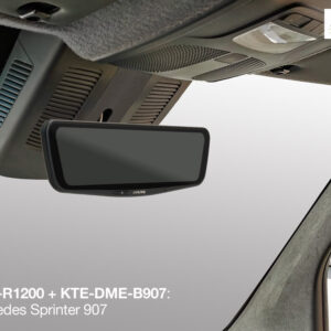 Alpine KTE-DME-B907 Fahrzeugspezifische Halterung für den Einbau des digitalen Rückspiegel DME-R1200 in einem Mercedes Sprinter 907/910 – Bild 4