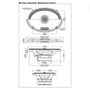 Alpine R2-S69 16 x 24 cm (6x9-Zoll) R-Series 2-WEGE-KOAXIAL-LAUTSPRECHER – R2-S69-07 CPII