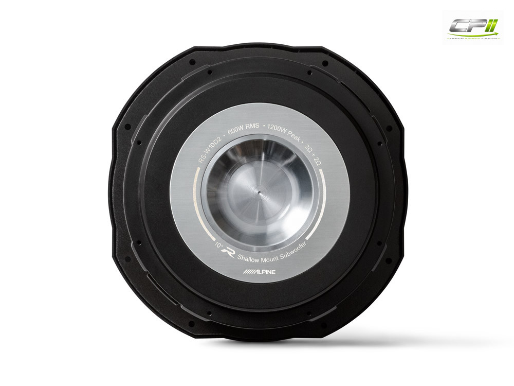 Alpine RS-W10D2 25 cm (10-Zoll) R-Series Shallow Subwoofer mit 2 Ohm Doppel-Schwingspule – RS-W10D2-05 CPII