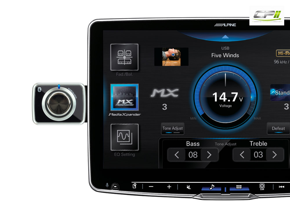 Alpine RUE-BK01 Bluetooth-Lautstärkeregler für iLX-F115D / iLX-F905D / iLX-705D – Bild 3