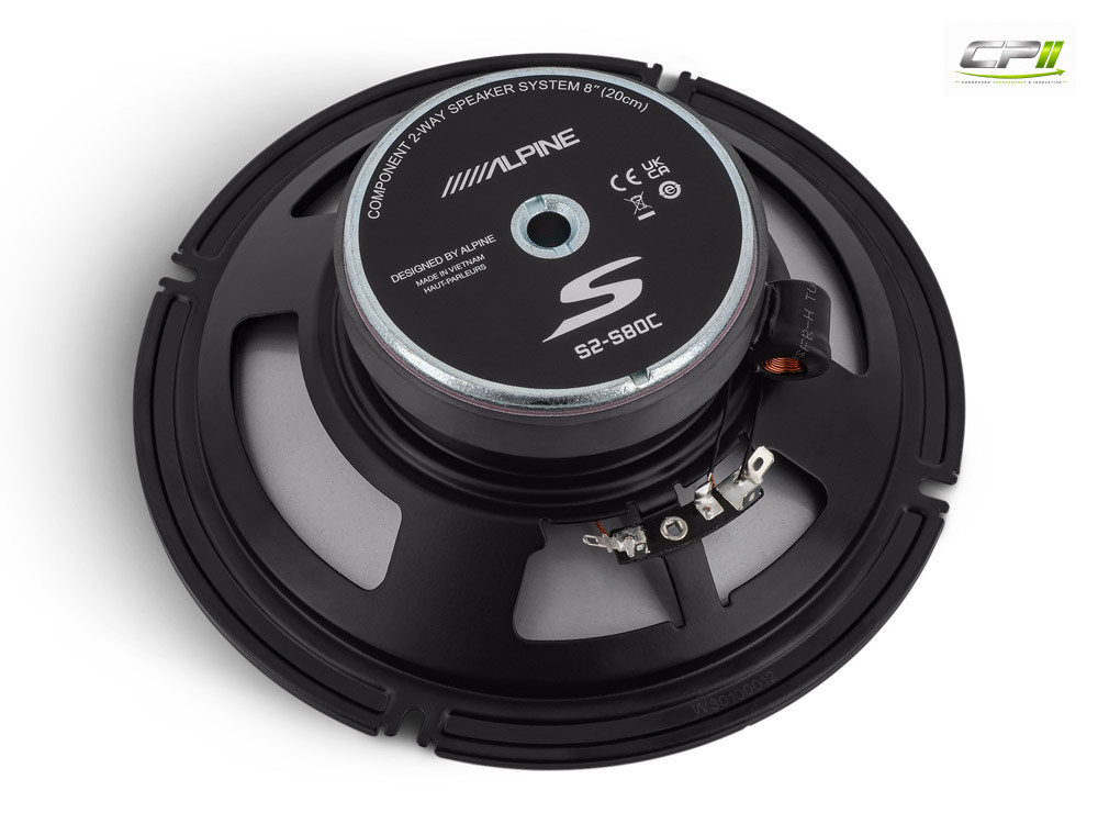 Alpine S2-S80C S-Series 20 cm (8-Zoll) 2-Wege-Komponenten-Lautsprechersystem – S2-S80C-04 CPII