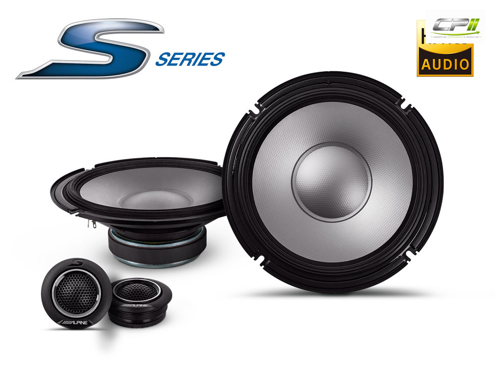 Alpine S2-S80C S-Series 20 cm (8-Zoll) 2-Wege-Komponenten-Lautsprechersystem