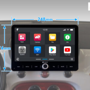 D9-UNI101 Premium Flex 10,1-Zoll 1 DIN Universal Android Autoradio mit 4 x 100W Class-D Verstärker, Inkl. Head-up-Display, Apple CarPlay und Android Auto – Bild 3