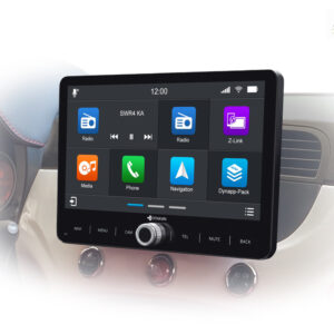 D9-UNI101 Premium Flex 160 GB 10,1-Zoll 1 DIN Universal Android Autoradio mit 4 x 100W Class-D Verstärker, Inkl. Head-up-Display, Apple CarPlay und Android Auto