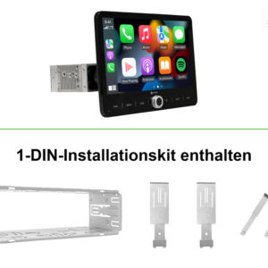 D9-UNI101 Premium 10,1-Zoll 1 DIN Universal Android Autoradio mit 4 x 100W Class-D Verstärker, Inkl. Head-up-Display, Apple CarPlay und Android Auto – Bild 4