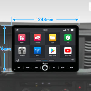 D9-V10W2 Premium 192 GB Autoradio für VW T6.1 | Golf Sportsvan mit 4 x 100W Class-D Verstärker, 10,1 Zoll Display (hochauflösend), Inkl. Head-up-Display, Apple CarPlay und Android Auto – Bild 3