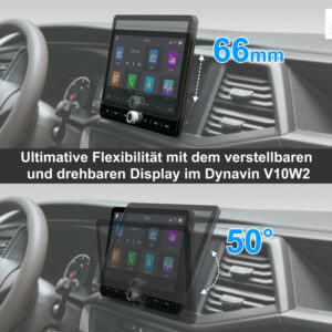 Alternative view of D9-V10W2 Premium Flex 160 GB Android Autoradio für VW T6.1 | Golf Sportsvan mit 4 x 100W Class-D Verstärker, 10,1 Zoll Display (hochauflösend), Inkl. Head-up-Display, Apple CarPlay und Android Auto