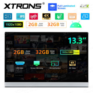 HM136AB 13,3-Zoll-Rücksitz Android 11 Auto-TV Kopfstütze Monitor Tablet UHD IPS-Bildschirm – Bild 11