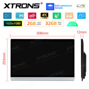 HM136AB 13,3-Zoll-Rücksitz Android 11 Auto-TV Kopfstütze Monitor Tablet UHD IPS-Bildschirm – Bild 14