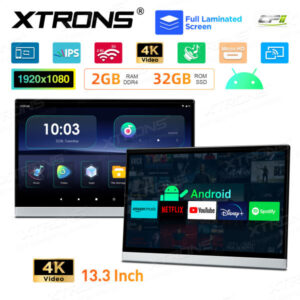 HM136AB 13,3-Zoll-Rücksitz Android 11 Auto-TV Kopfstütze Monitor Tablet UHD IPS-Bildschirm – Bild 6