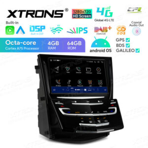 IA84KDLK 8-Zoll-Motorisiertes Frontplatten-Aufbewahrungsfach Stereo Android Car Multimedia Player mit 1280x720 HD-Bildschirm Individuelle Passform für Cadillac