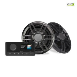AMPIRE FUSION® Komplett-Set Radio MS-RA210 + 16cm, 6.5" XS-Lautsprecher (Sport, grau)