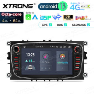 PX74FSFBL 7 Zoll Octa Core 4 + 64 GB Global 4G LTE Android Autoradio Multimedia Player Speziell für Ford – Bild 5