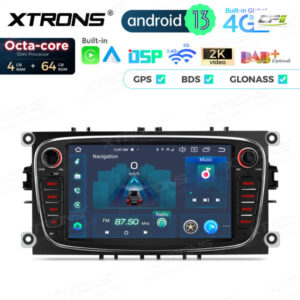 PX74FSFBL 7 Zoll Octa Core 4 + 64 GB Global 4G LTE Android Autoradio Multimedia Player Speziell für Ford – Bild 7