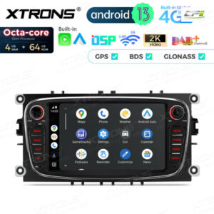 PX74FSFBL 7 Zoll Octa Core 4 + 64 GB Global 4G LTE Android Autoradio Multimedia Player Speziell für Ford – Bild 9