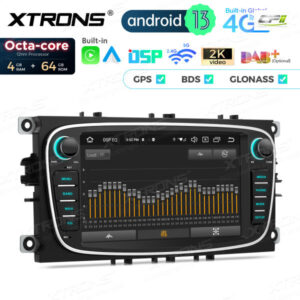 PX74FSFBL 7 Zoll Octa Core 4 + 64 GB Global 4G LTE Android Autoradio Multimedia Player Speziell für Ford – Bild 11