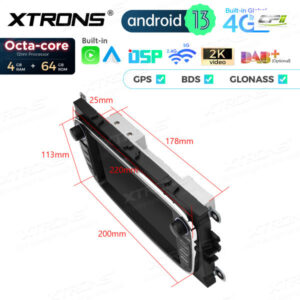 PX74FSFBL 7 Zoll Octa Core 4 + 64 GB Global 4G LTE Android Autoradio Multimedia Player Speziell für Ford – Bild 14