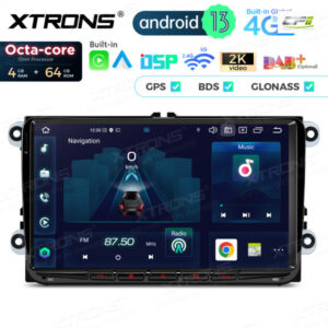 PX94MTVDAB 9 Zoll Octa Core 4 + 64 GB Global 4G LTE Android Autoradio Multimedia Player Individuell passend für VW / SEAT / SKODA – Bild 7