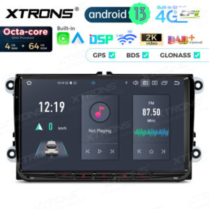 PX94MTVDAB 9 Zoll Octa Core 4 + 64 GB Global 4G LTE Android Autoradio Multimedia Player Individuell passend für VW / SEAT / SKODA