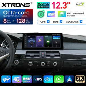 Alternative view of 12,3 Zoll 8+128 GB Autoradio Xtrons Multimedia Player für BMW 5er E60 / E61 / M5 CIC 8 GB + 128 GB