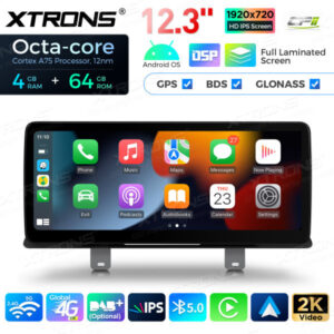 QLB22EVB12FVN 12,3 Zoll Octa Core 4 GB + 64 GB Auto GPS Multimedia Player für BMW 5er G30 / G31 EVO Android13