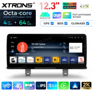 QLB22EVB12FVN 12,3 Zoll Octa Core 4 GB + 64 GB Auto GPS Multimedia Player für BMW 5er G30 / G31 EVO Android13