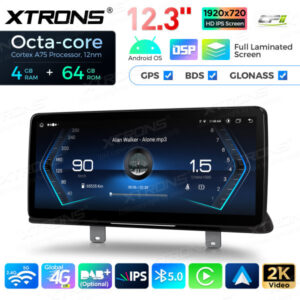 QLB22EVB12FVN 12,3 Zoll Octa Core 4 GB + 64 GB Auto GPS Multimedia Player für BMW 5er G30 / G31 EVO Android13