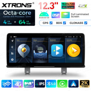 QLB22EVB12FVN 12,3 Zoll Octa Core 4 GB + 64 GB Auto GPS Multimedia Player für BMW 5er G30 / G31 EVO Android13