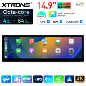 QLB4263CC 14,9 Zoll 4 + 64 GB Global 4G LTE Android Autoradio Multimedia Player mit vollständig laminiertem 2K IPS-Bildschirm für BMW 6er M6 E63 E64 mit CCC-System – Bild 8
