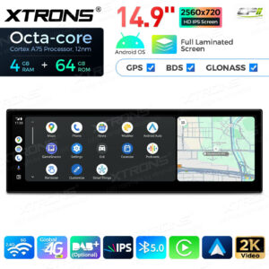 QLB4263CC 14,9 Zoll 4 + 64 GB Global 4G LTE Android Autoradio Multimedia Player mit vollständig laminiertem 2K IPS-Bildschirm für BMW 6er M6 E63 E64 mit CCC-System – Bild 9
