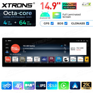 QLB4263CC 14,9 Zoll 4 + 64 GB Global 4G LTE Android Autoradio Multimedia Player mit vollständig laminiertem 2K IPS-Bildschirm für BMW 6er M6 E63 E64 mit CCC-System – Bild 10