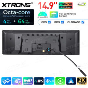 QLB4263CC 14,9 Zoll 4 + 64 GB Global 4G LTE Android Autoradio Multimedia Player mit vollständig laminiertem 2K IPS-Bildschirm für BMW 6er M6 E63 E64 mit CCC-System – Bild 14