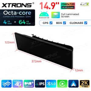 QLB4263CC 14,9 Zoll 4 + 64 GB Global 4G LTE Android Autoradio Multimedia Player mit vollständig laminiertem 2K IPS-Bildschirm für BMW 6er M6 E63 E64 mit CCC-System – Bild 15