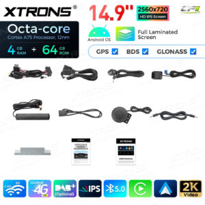 QLB4263CC 14,9 Zoll 4 + 64 GB Global 4G LTE Android Autoradio Multimedia Player mit vollständig laminiertem 2K IPS-Bildschirm für BMW 6er M6 E63 E64 mit CCC-System – Bild 16