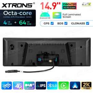 QLB42X5EV 14,9 Zoll für BMW X5 F15 (2017-2018) / X6 F16 (2017-2019) EVO Octa Core 4 + 64 GB Global 4G LTE Android Autoradio Multimedia Player mit vollständig laminiertem 2K IPS-Bildschirm – Bild 13
