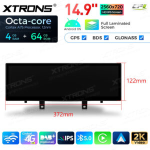 QLB42X5EV 14,9 Zoll für BMW X5 F15 (2017-2018) / X6 F16 (2017-2019) EVO Octa Core 4 + 64 GB Global 4G LTE Android Autoradio Multimedia Player mit vollständig laminiertem 2K IPS-Bildschirm – Bild 14