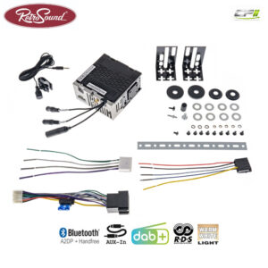Alternative view of RETROSOUND "MOTOR-1DAB-1" DAB+ Komplett-Set "Becker Chrome" mit Bluetooth®